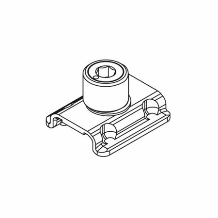 Nottolino fisso 04052 Giesse per lavorazione astina, fisso, diametro 10,3 mm, altezza 11,5 mm, Inox finitura Grezzo