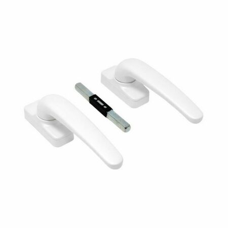 Coppia martelline Comfort Mini Master, con adattatore quadro 8 mm, dimensioni 24x135 mm, finitura Bianco Opaco