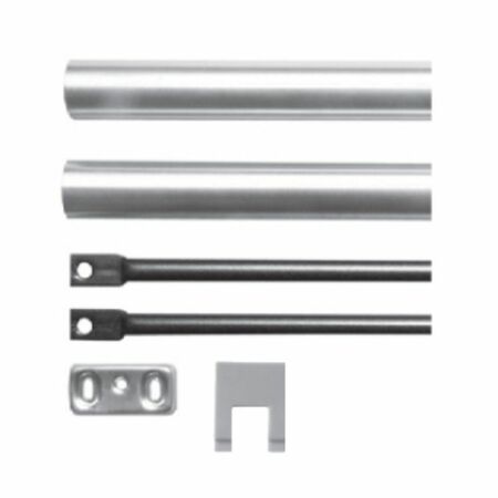 Aste e coperture Iseo 943003 per antipanico Idea Bolt e Push Bolt, altezza massima 3400 mm, finitura PVD Inox
