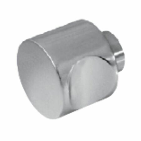 Pomolo tondo sfaccettato Iseo per cilindro, senza rosetta, diametro 30x31 mm, foro quadro 8 mm, Ottone finitura Nichelato Satinato