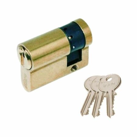 Mezzo cilindro F5 Iseo per serratura, profilo standard, lunghezza 40 mm 30-10, finitura Ottone