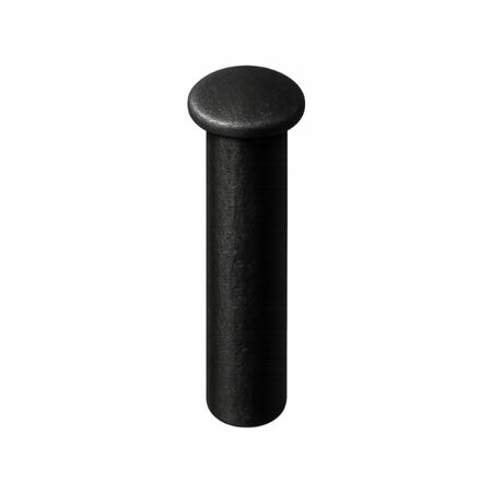 Perno La Florida per cardine bandella padovana vicentina, dimensioni 7,5x38 mm, Acciaio finitura Zincato Nero