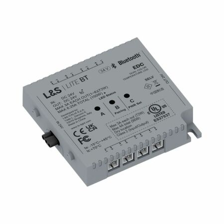 Modulo di controllo BT LS per sistema Mec Lite Bluetooth, versione EDC, 8 vie, dimensione 78x75x16 mm, tensione 24 V/DC
