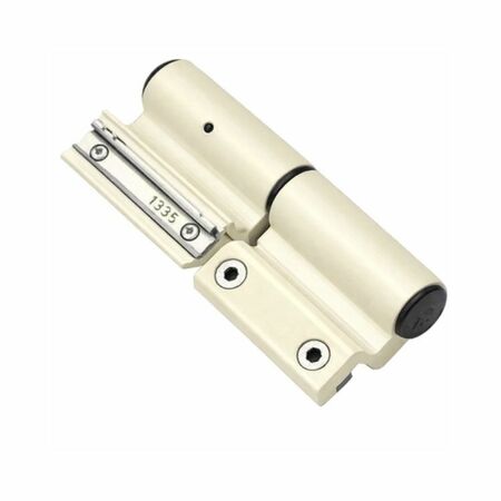 Cerniera registrabile 2 ali Summa 1124.30 Savio per profilo CU e NC, rotazione 23 mm, portata 100-120 Kg, Alluminio finitura Avorio