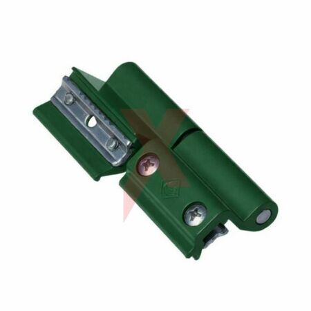 Cerniera Top Rapid Master 9217.33 per terza anta finestra, aggancio rapido, profili CU, Alluminio finitura Verde Opaco
