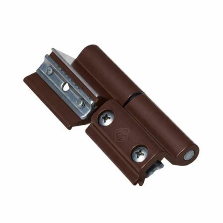 Cerniera Top Rapid Master 9217.33 per terza anta finestra, aggancio rapido, profili CU, Alluminio finitura Marrone Opaco