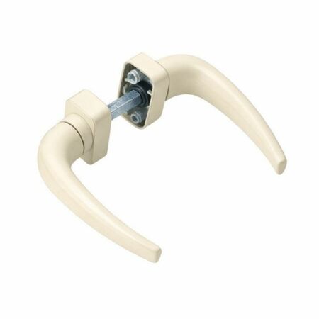Maniglia doppia Manon Savio 874.31 per porta, rosetta rettangolare 30x60 mm, Zama finitura Avorio