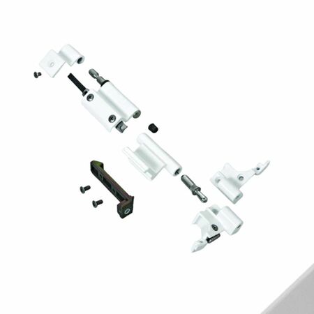 Kit Cerniere da agganciare 3040.709 Savio per Ribanta 4, profilo CU, ambidestre, finitura Argento Verniciato