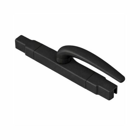 Cremonese Applicadue Savio 878 per finestra, apertura esterna, corsa 14 mm, finitura Nero Gloss 10