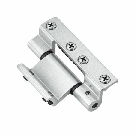 Cerniera a pettine Morsa+ 1122.201 Savio per aperture interne/esterne, altezza 92,5 mm, Alluminio finitura Argento Verniciato