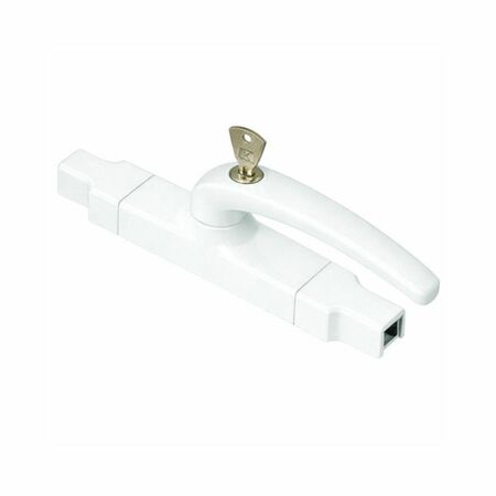 Cremonese Applica Savio 877.751 per finestra, apertura esterna, cilindro e chiave, corsa 14 mm, finitura Bianco