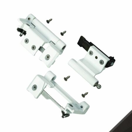 Kit Cerniere da agganciare Savio 1246.739, per anta affiancata a Ribantatre profilo All.co 5, finitura Nero Gloss 10