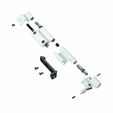 Kit Cerniere da agganciare 3040.701 Savio per Ribanta 4, profilo CU, ambidestre, finitura Bianco