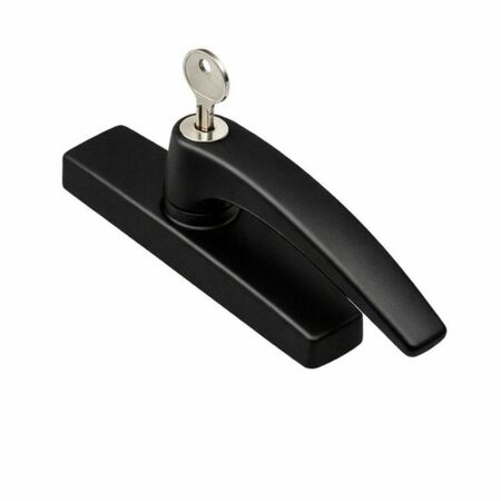 Cremonese Manon Savio 873.784 per anta ribalta Destra, interasse 92-104 mm, con chiave, manovra logica e microventilazione, finitura Nero Gloss 10