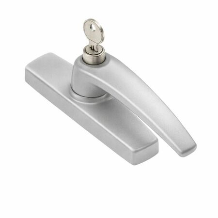 Cremonese Manon Savio 873.780 per anta battente, interasse 92-104 mm, con chiave, dimensioni 32x129 mm, finitura Argento Verniciato