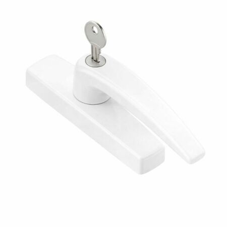 Cremonese Manon Savio 873.783 per anta ribalta Sinistra, interasse 92-104 mm, con chiave, manovra logica e microventilazione, finitura Bianco