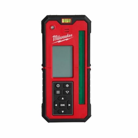 Ricevitore RD300G Milwaukee per laser rotante verde, portata 300.000 mm, grado di protezione IP67, superficie magnetica