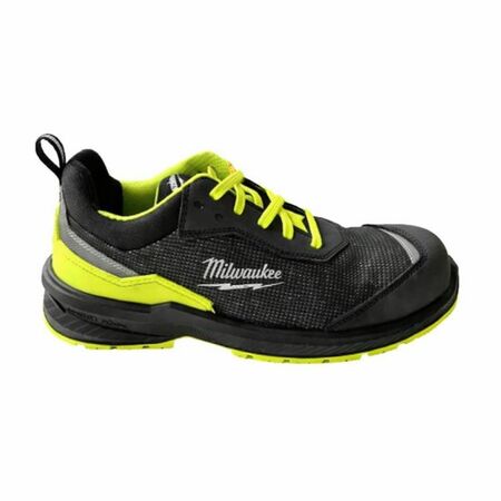 Scarpa antinfortunistica Milwaukee Flextred HI VIS Low S1PS ESD FO SR, bassa in tessuto, numero 42, colore Nero e Giallo