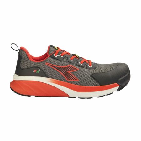 Scarpa antinfortunistica ammortizzata Diadora Vortex S1PS SC SR 182043 C0067, bassa in Poliestere, numero 42, colore Antracite e Rosso