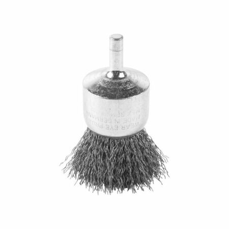 Pennello per smerigliatrice diritta End Brush Milwaukee, filo ondulato, attacco S6 dimensioni 30x25x68 mm, materiale Acciaio Inox