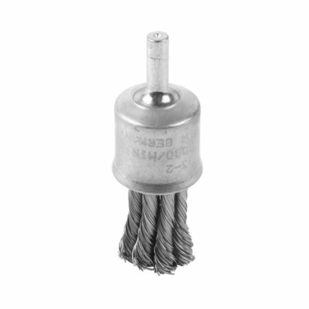 Pennello per smerigliatrice diritta Milwaukee Knot End Brush, filo intrecciato, attacco S6 dimensioni 22x28x72 mm, materiale filo Acciaio