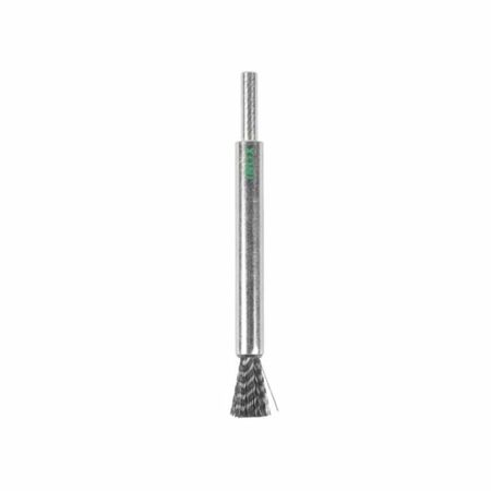 Pennello per smerigliatrice diritta End Brush Milwaukee, filo ondulato, attacco S6 dimensioni 12x20x120 mm, materiale Acciaio Inox