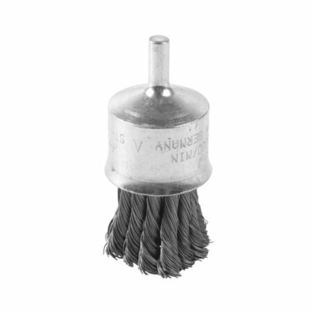 Pennello per smerigliatrice diritta Milwaukee Knot End Brush, filo intrecciato, attacco S6 dimensioni 29x28x72 mm, materiale filo Acciaio