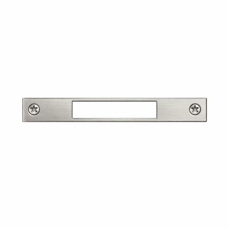 Contropiastra piana 02211A Omec per serratura, dimensione 160x22 mm, spessore 2,5 mm, materiale Acciaio finitura Nichelato