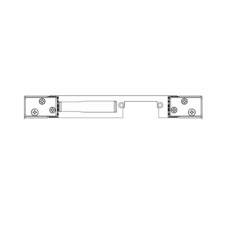 Contropiastra regolabile 02846XEL Omec per incontro elettrico, profilo R40 o R50, materiale Acciaio Inox