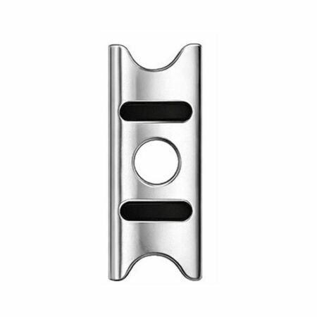 Scrocco intercambiabile anti rumore 01430S Omec per serratura, dimensione 28x19x11 mm, Acciaio finitura Nichelato