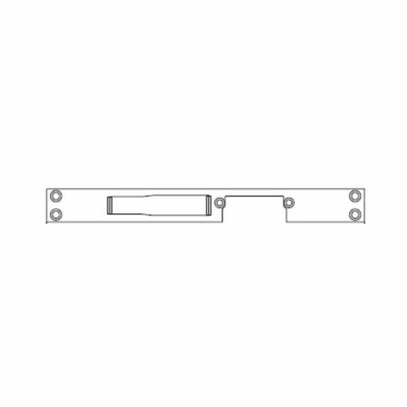 Frontale reversibile 02546XEL Omec per incontro elettrico, materiale Acciaio Inox
