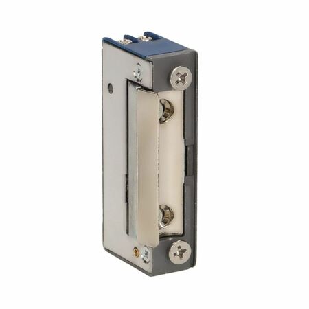Incontro elettrico radiale 072 Omec per serratura, senza memoria, senza blocco, reversibile, 280mA 12VDC, finitura Nichelato