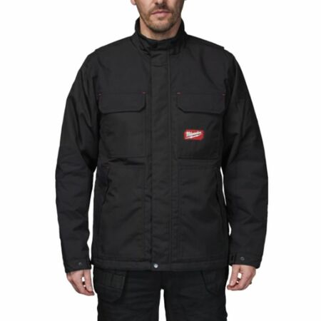 Giacca da lavoro Freeflex Milwaukee WJ BL, imbottita, rinforzata, 6 tasche, taglia S, Poliestere colore Nero