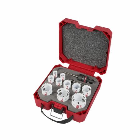 Set seghe a tazza HOLEDOZER Quik Lok Milwaukee 13 pezzi, diametri 19-57 mm, materiale Bi-Metallo