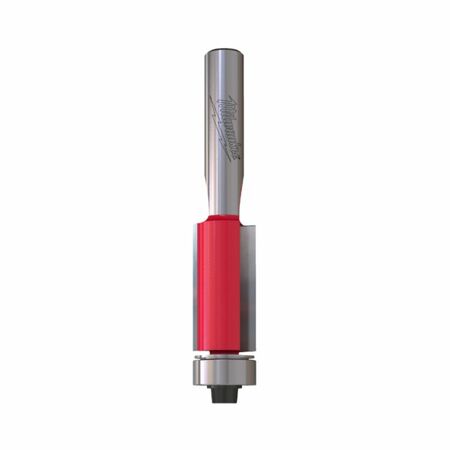 Fresa per rifilare Milwaukee Rtr B S8 Flush Trim per legno e plastica, dimensioni 12,7x70,7 mm, angolo -3, altezza taglio 25,4 mm