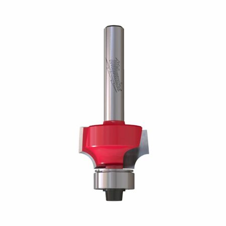 Fresa a raggio concavo Milwaukee Rtr B S8 Roundover per arrotondare bordi legno, dimensioni 44,5x63,5 mm, raggio 16 mm, altezza taglio 22 mm
