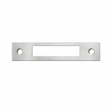 Contropiastra piana 01614X Omec per serratura, dimensione 100x16 mm, spessore 2,5 mm, materiale Acciaio Inox