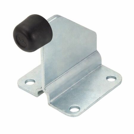 Arresto fine corsa 383 Combi Ariando per cancello scorrevole, con piastra da 105x100 mm, altezza 132 mm, Acciaio finitura Zincato