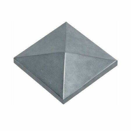 Cappello quadro con bordo 340 Combi Arialdo per copricolonna, a saldare, dimensioni 100x100 mm, altezza 26 mm, Acciaio finitura Grezzo