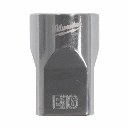 Chiave a bussola a mano E-TORX E16 Milwaukee 4932498854 da 3/8 per serraggio esterno, attacco quadro, materiale Acciaio