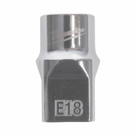 Chiave a bussola a mano E-TORX E18 Milwaukee 4932498855 da 1/2 per serraggio esterno ad alta coppia, attacco quadro, materiale Acciaio