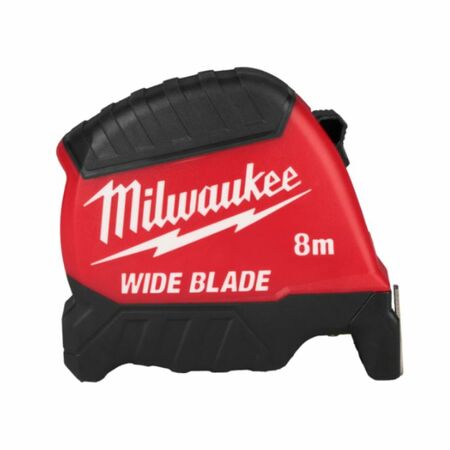 Flessometro Wide Blade Milwaukee compatto, diametro lama 35 mm, lunghezza 8000 mm