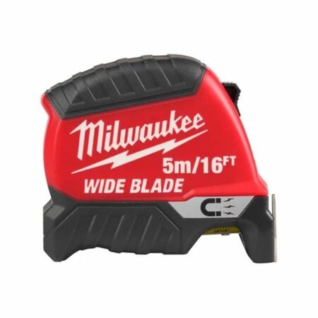 Flessometro Wide Blade Magnetic Tape Milwaukee compatto, diametro lama 35 mm, lunghezza 5000 mm-16 piedi