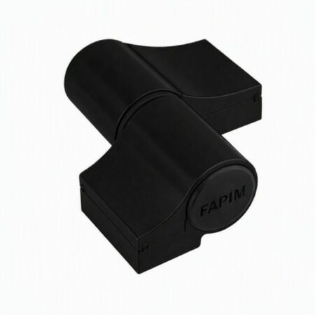 Cerniera registrabile a 2 ali Loira Fapim 7050VA per porta, interasse 93 mm, portata 160 Kg, Alluminio finitura Nero Ral 9005