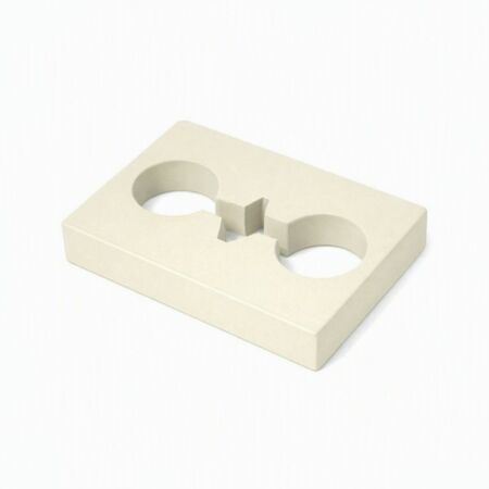 Gradino Fapim 6607F per cerniera Loira, spessore 8,5 mm, Alluminio finitura Avorio Ral 1013