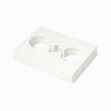 Gradino Fapim 6607F per cerniera Loira, spessore 8,5 mm, Alluminio finitura Bianco Ral 9010