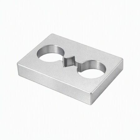 Gradino Fapim 6607F per cerniera Loira, spessore 8,5 mm, Alluminio finitura Silver