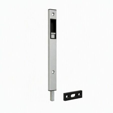 Catenaccio a leva 3712 Fapim per porta con profilo, lunghezza 150 mm, spessore 6,3 mm, Alluminio finitura Grigio Ral 9006