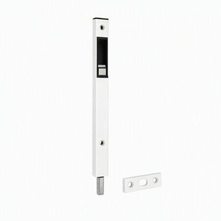 Catenaccio a leva 3712 Fapim per porta con profilo, lunghezza 150 mm, spessore 6,3 mm, Alluminio finitura Bianco Ral 9010