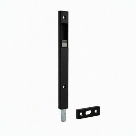 Catenaccio a leva 3712 Fapim per porta con profilo, lunghezza 150 mm, spessore 6,3 mm, Alluminio finitura Nero Ral 9005